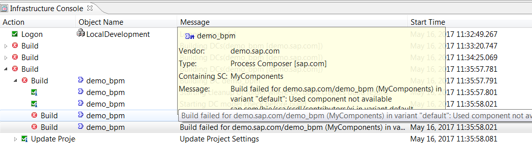 sap bpm build doesn't work