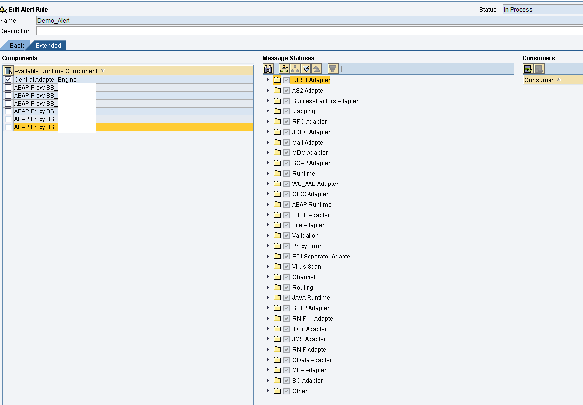 alert configuration in sap pi