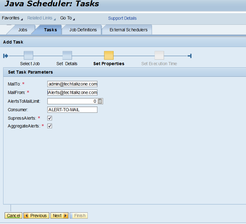 alert configuration in sap pi