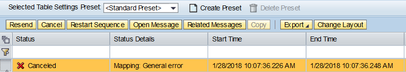 sync scenerio response payload in sap pi