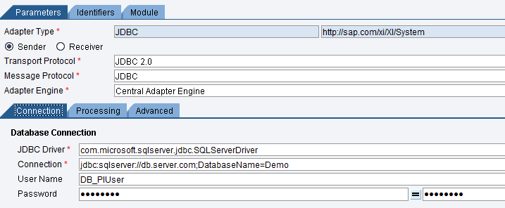 JDBC Adapter in SAP PI