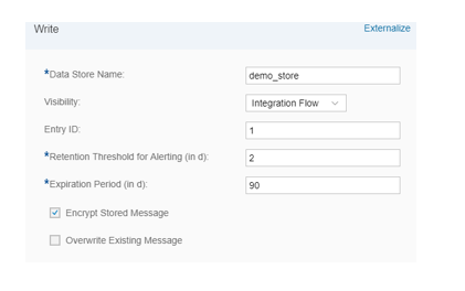 Data Store in SAP CPI