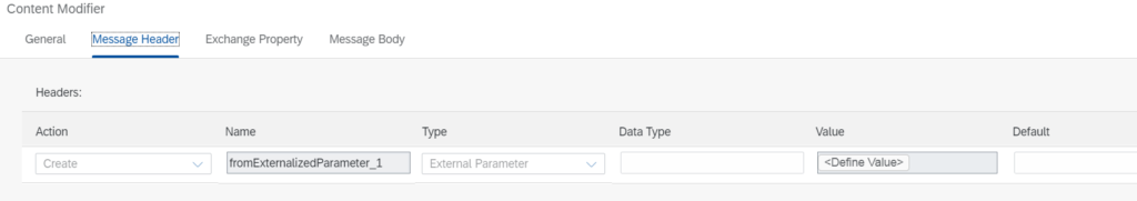 External Parameter in SAP CPI