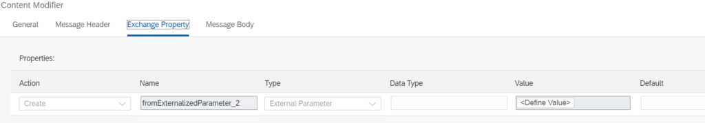 external parameter in sap cpi