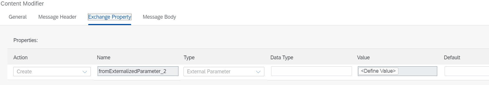 external parameter in sap cpi