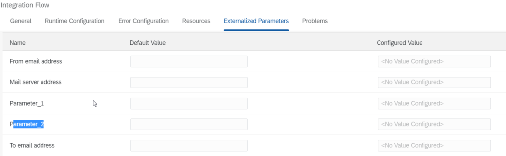 External Parameter