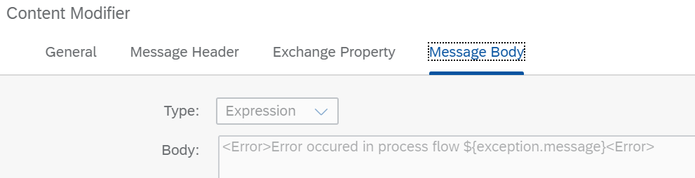 Content modifier in sap cpi