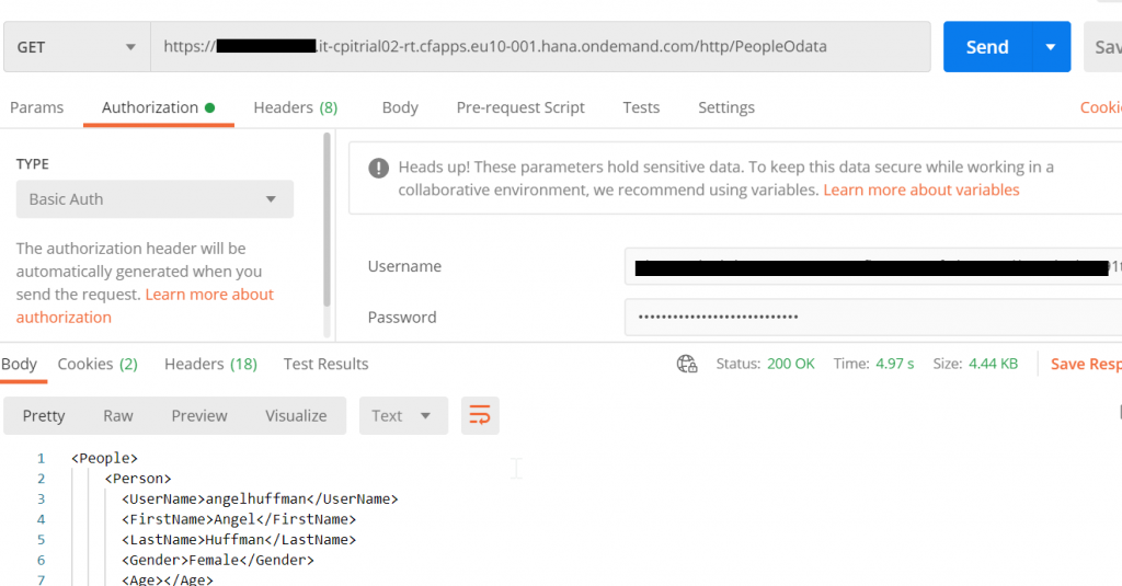 Postman Testing in sap cpi