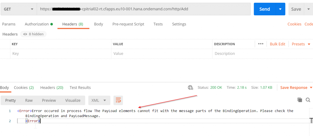 Postman Testing in sap cpi