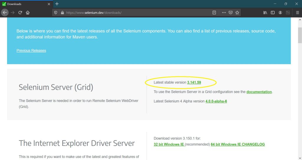 Selenium Webdriver