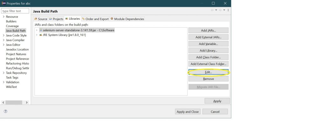 Selenium  Instllation