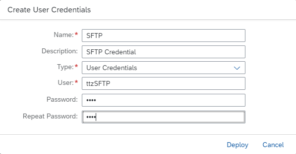 SFTP in SAP CPI